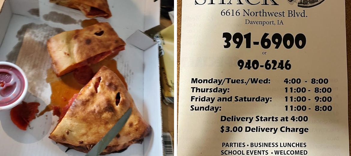 Pizza Shack Menu