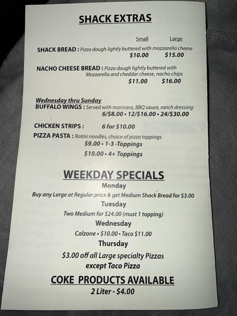 Pizza Shack Menu image 3