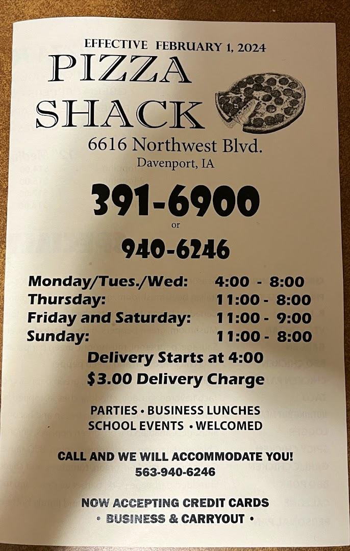 Pizza Shack Menu image 7